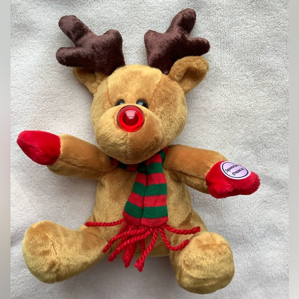 SEARS Vintage Holiday Plush 7 Pce Set 1999 to 2005 Stuffed Animal Christmas Lot - Picture 5 of 16
